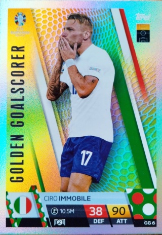 GG6 Ciro Immobile Italy Golden Goalscorer EURO 2024 Match Attax