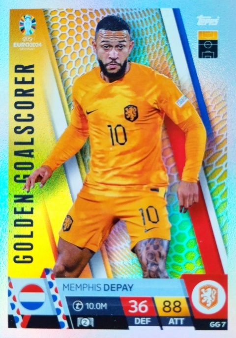 GG7 Memphis Depay Netherlands Golden Goalscorer EURO 2024 Match Attax