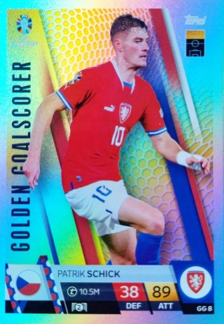 GG8 Patrik Schick Czech Republic Golden Goalscorer EURO 2024 Match Attax
