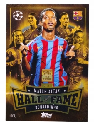 HOF7 Ronaldinho FC Barcelona Match Attax Hall of Fame Match Attax 2025/26