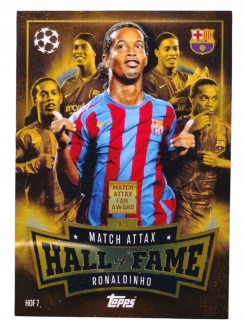 HOF7 Ronaldinho FC Barcelona Match Attax Hall of Fame Match Attax 2025/26