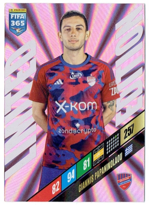 LE-GP Giannis Papanikolaou RKS Raków Chęstochowa Limited Edition FIFA 365 2024