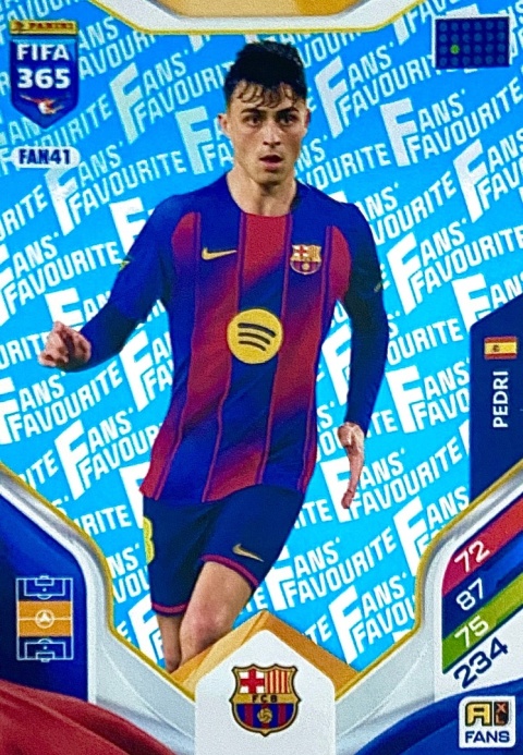 FAN41bu Pedri Barcelona Fans Favourite Blue FIFA 365 2026