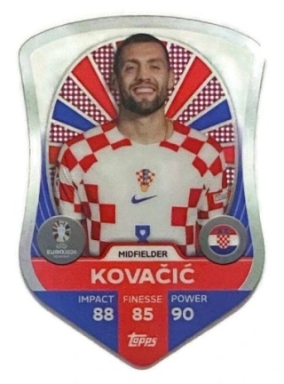 SC2 Mateo Kovačić Croatia Chrome Pro Elite Shield EURO 2024 Match Attax