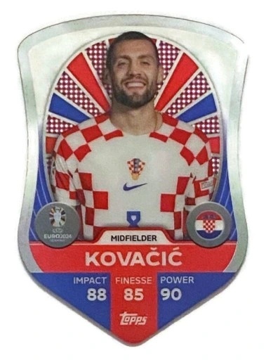 SC2 Mateo Kovačić Croatia Chrome Pro Elite Shield EURO 2024 Match Attax