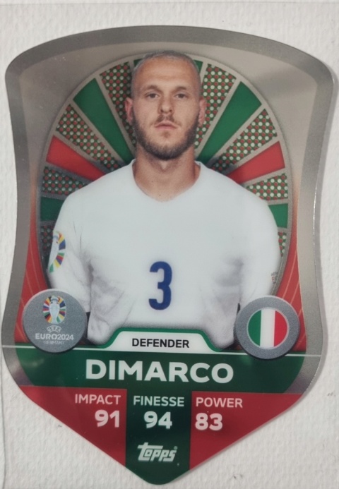 SC4 Federico Dimarco Italy Chrome Pro Elite Shield EURO 2024 Match Attax