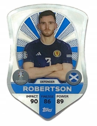 SC7 Andy Robertson Scotland Chrome Pro Elite Shield EURO 2024 Match Attax