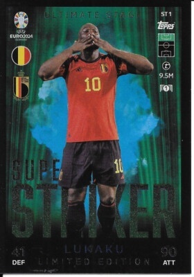STLE1 Romelu Lukaku Belgium LE Super Striker EURO 2024 Match Attax