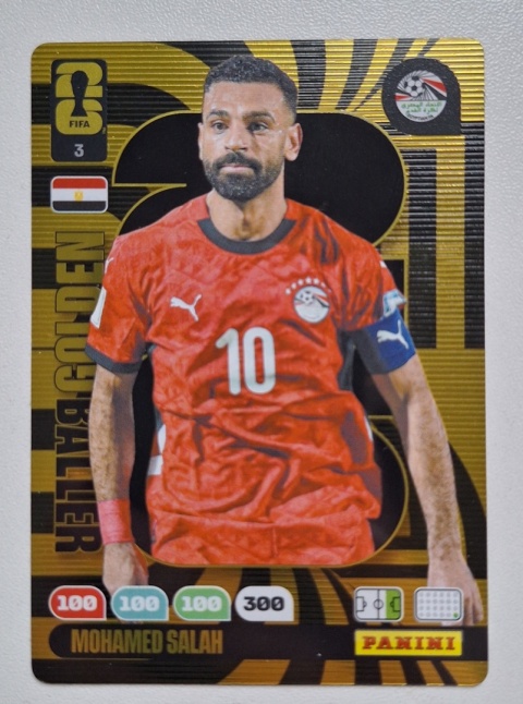 3 Mohamed Salah Golden Baller Panini Fifa World Cup 2026