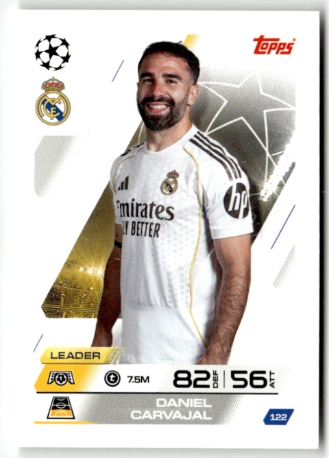 122 Daniel Carvajal Real Madryt Base Match Attax 2025/26