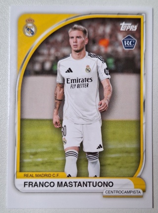 9 Franco Mastantuono RC Real Madryt CF Base card Collector Tin