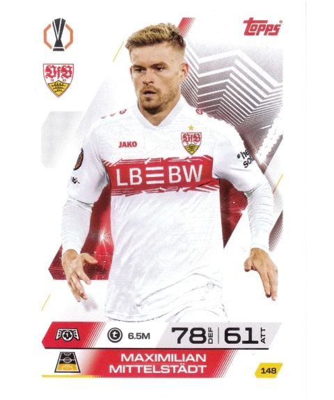 148 Maximilian Mittelstádt VfB Stuttgart Base Match Attax 2025/26