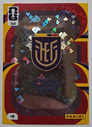 143 Team Crest Ecuador Panini FIFA World Cup 2026