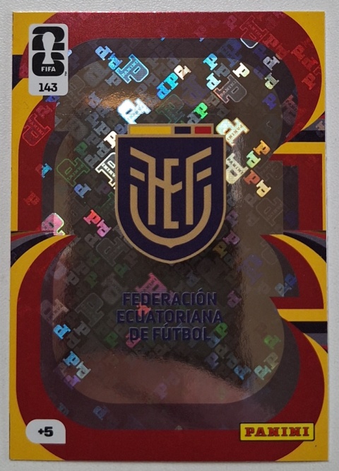 143 Team Crest Ecuador Panini FIFA World Cup 2026