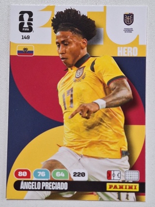 149 Angelo Preciado Ecuador Hero Panini FIFA World Cup 2026