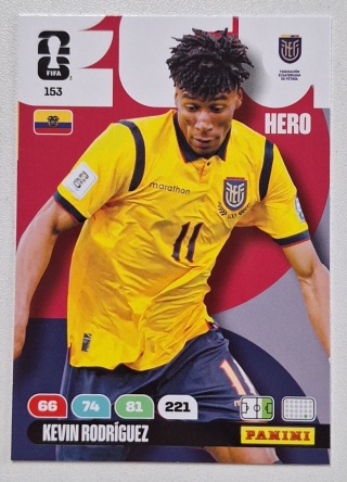 153 Kevin Rodriguez Ecuador Hero Panini FIFA World Cup 2026