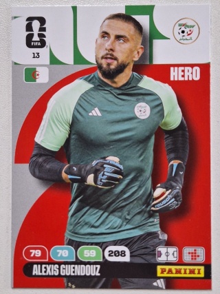 13 Alexis Quendouz Algeria Hero Panini FIFA World Cup 2026