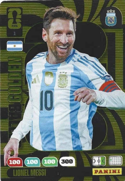 1 Messi Argentina Golden Baller Panini FIFA World Cup 2026