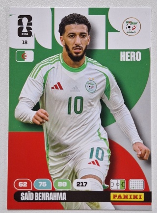 18 Said Benrahma Algeria Hero Panini FIFA World Cup 2026