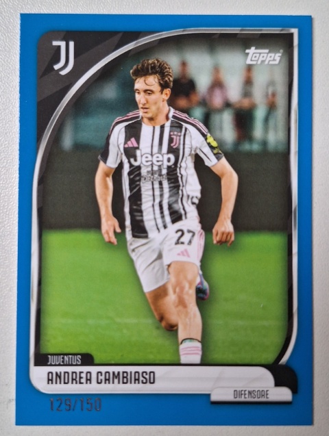 8 Andrea Cambiaso129/150 Juventus Base card Topps Collector Tin
