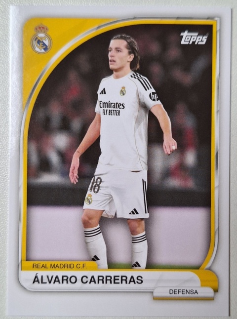 7 Álvaro Carreras Real Madryt CF Base card Collector Tin