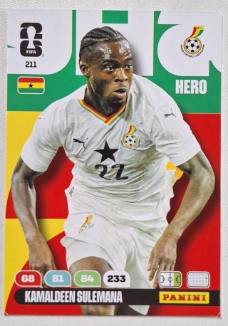 211 Kamaldeen Sulemana Ghana Hero Panini FIFA World Cup 2026