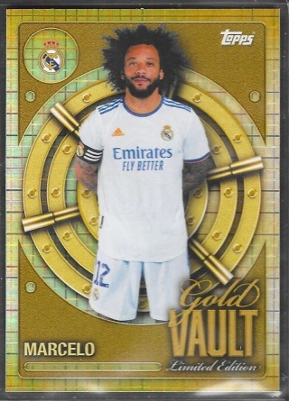 GV-2 Marcelo Real Madrid CF Gold Vault Limited Edition Topps Collector Tin