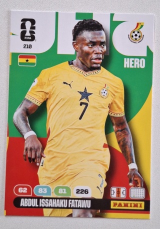 210 Abdul Issahaku Fatawu Ghana Hero Panini FIFA World Cup 2026