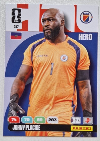 217 Johny Placide Haiti Hero Panini FIFA World Cup 2026