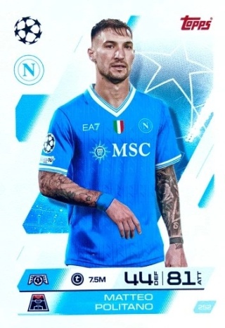 252 Matteo Politano SSC Napoli Base Match Attax 2025/26