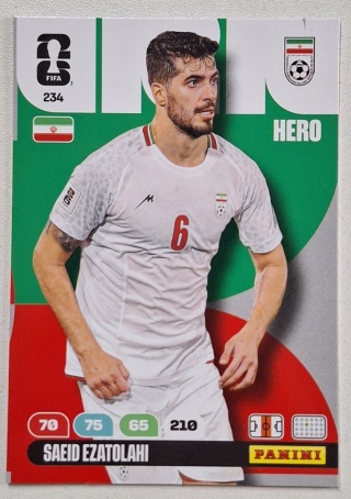 234 Saeid Ezatolahi Iran Hero Panini FIFA World Cup 2026