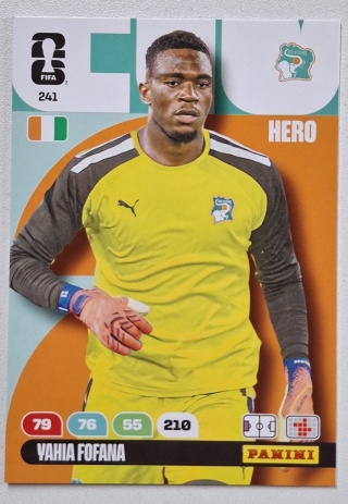 241 Yahia Fofana Ivory Coast Hero Panini FIFA World Cup 2026