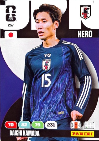 257 Daichi Kamada Japan Hero Panini FIFA World Cup 2026