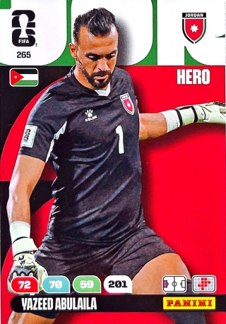 265 Vazeed Abulaila Jordan Hero Panini FIFA World Cup 2026