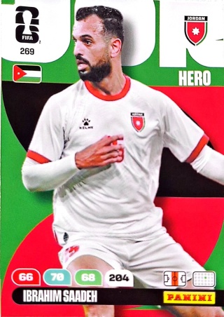 269 Ibrahim Saadeh Jordan Hero Panini FIFA World Cup 2026