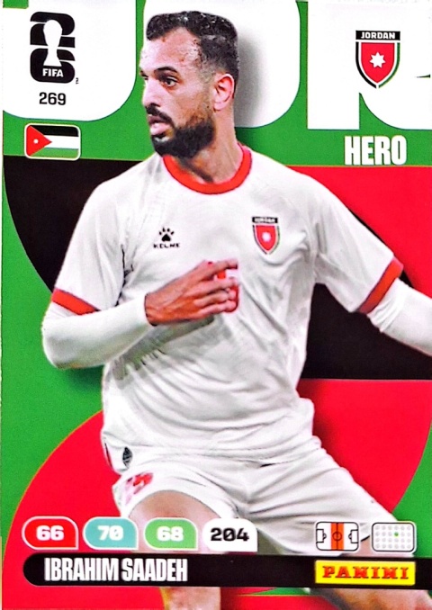 269 Ibrahim Saadeh Jordan Hero Panini FIFA World Cup 2026
