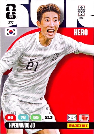 277 Hyeon-woo Jo Korea Republic Hero Panini FIFA World Cup 2026