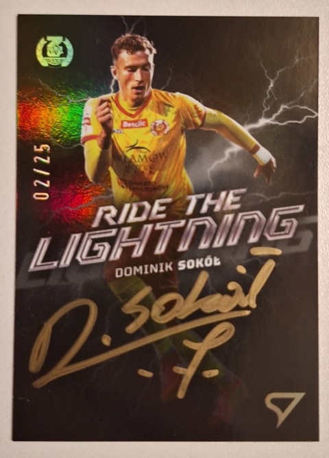 SportZoo Betclic 1 Liga 2025/26 Ride the Lightning Grey Signature Dominik Sokół 02/25