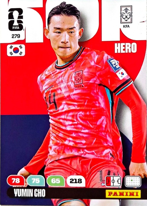 279 Yu-min Cho Korea Republic Hero Panini FIFA World Cup 2026
