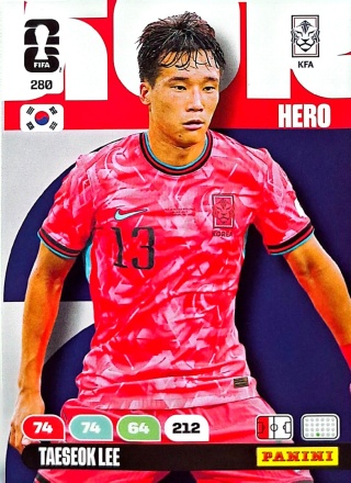 280 Tae-seok Lee Korea Republic Hero Panini FIFA World Cup 2026
