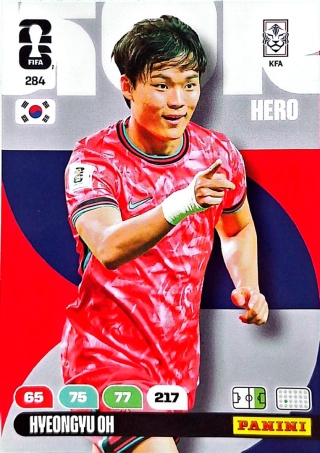 284 Hveon-gyu Oh Korea Republic Hero Panini FIFA World Cup 2026