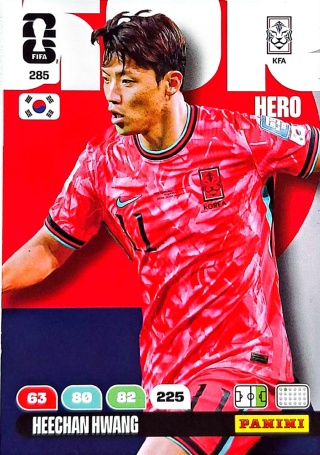 285 Hee-chan Hwang Korea Republic Hero Panini FIFA World Cup 2026