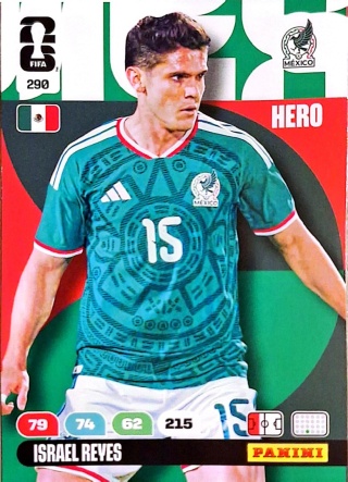 290 Israel Reyes Mexico Hero Panini FIFA World Cup 2026
