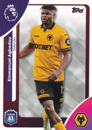 293 Emmanuel Agbadou Wolverhampton Base Premier League 2026