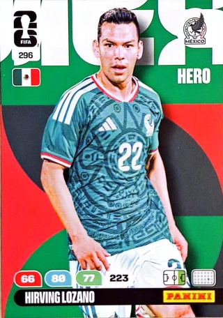 296 Hirving Llozano Mexico Hero Panini FIFA World Cup 2026
