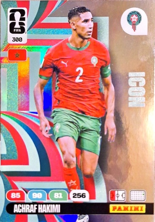 300 Achraf Hakimi Morocco Icon Panini FIFA World Cup 2026