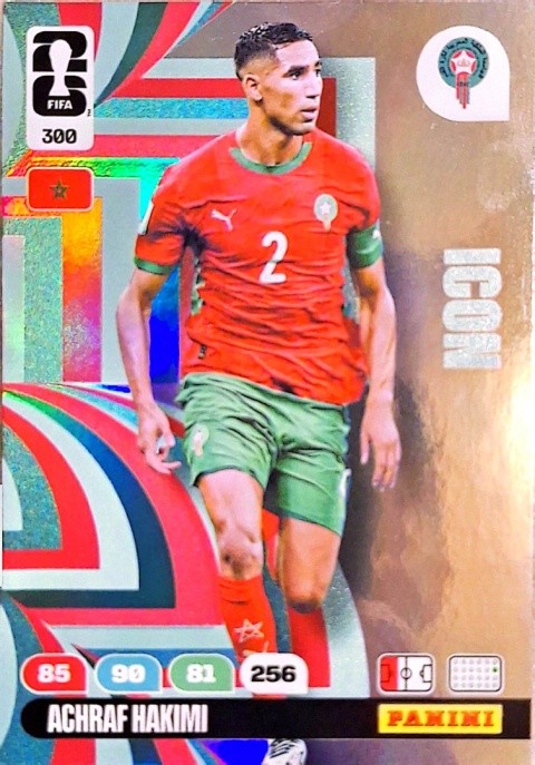 300 Achraf Hakimi Morocco Icon Panini FIFA World Cup 2026