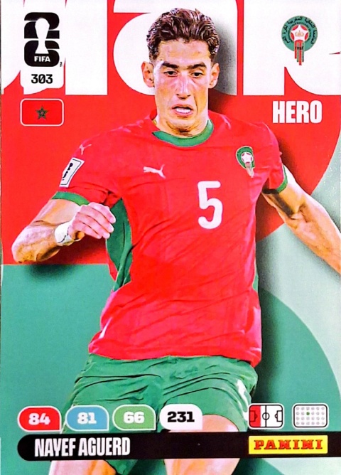 303 Navef Aguero Morocco Hero Panini FIFA World Cup 2026
