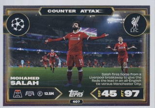 407 Mohamed Salah Liverpool Counter Attax Match Attax 2025/26