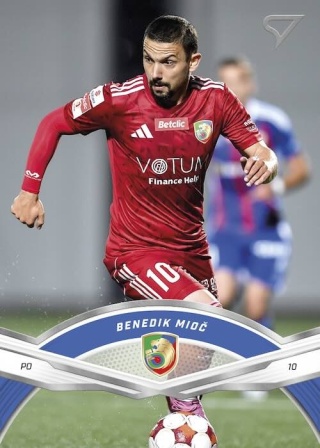 32 Benedik Mioč Miedź Legnica Base card SportZoo Betclic 1 Liga 2025/26